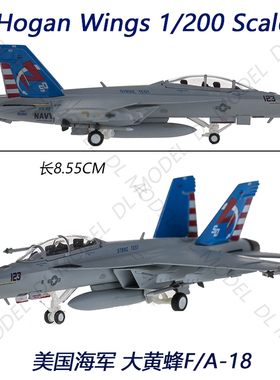 hogan HG6450咸狗中队1/200 F-18 F18合金成品飞机模型摆件VX-23