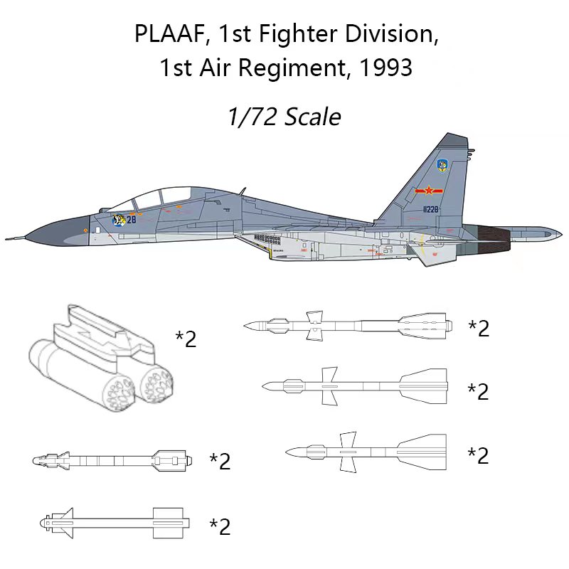 预JC WINGS 1/72中国空军苏27UBK战斗机合金成品苏27飞机模型SU27