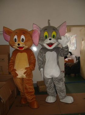 猫和老鼠人偶服装汤姆猫TOM卡通行走人偶服杰利鼠JERRY玩偶道具服