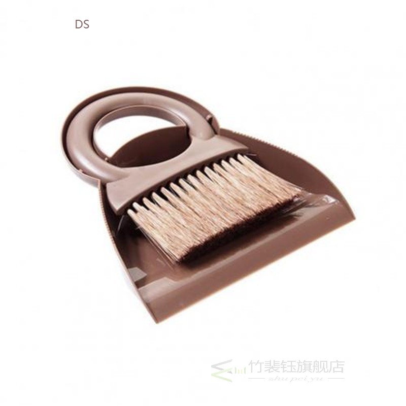 Portable Mini Keyboard Desktop Sweep Broom Dustpan Table Cor