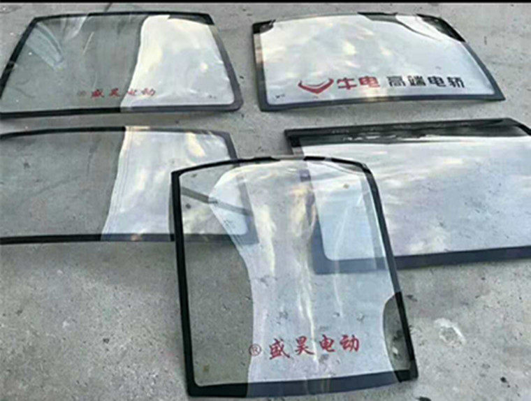 高端电动车钢化玻璃盛昊系列金彭海宝牛电等多曲前挡风玻璃前玻璃