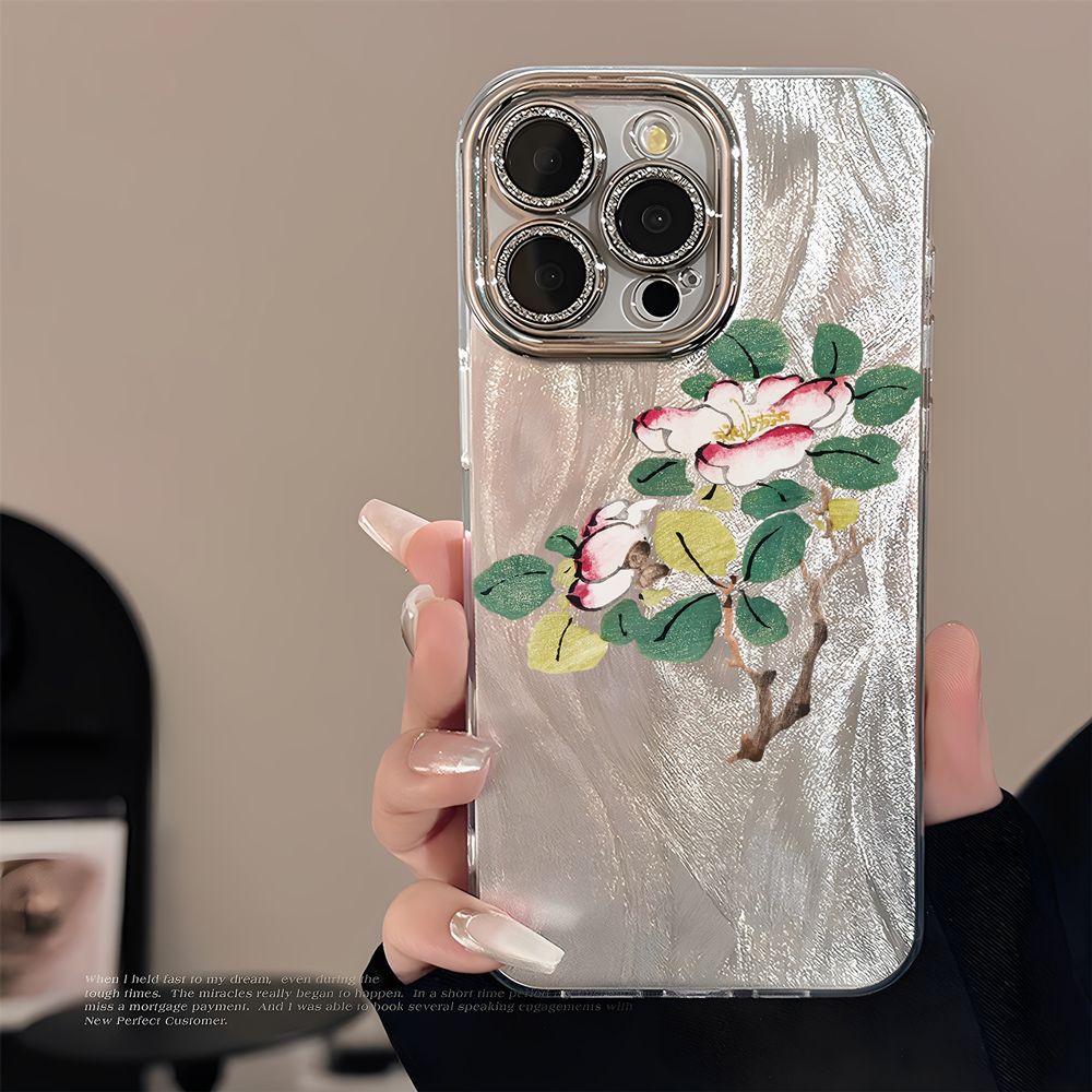 国风手绘iPhone17手机壳16promax苹果15小米14红米note13适用nova12荣耀90gt华为p80防摔vivoopporeno15女新1