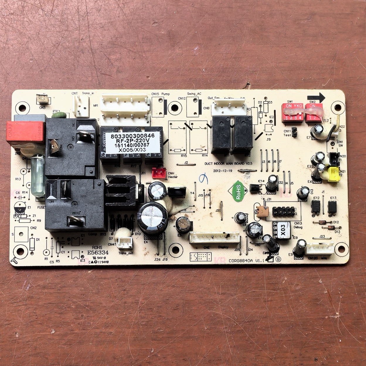 新志高风管机室内电脑板RF-2P-220V控制内主板803300300846