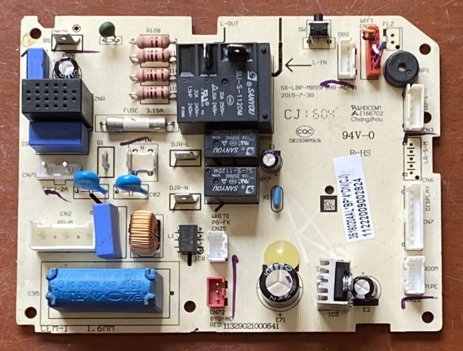 AUX奥克斯空调电脑板SX-LBP-MB95F698-AC-V1 11329021000641