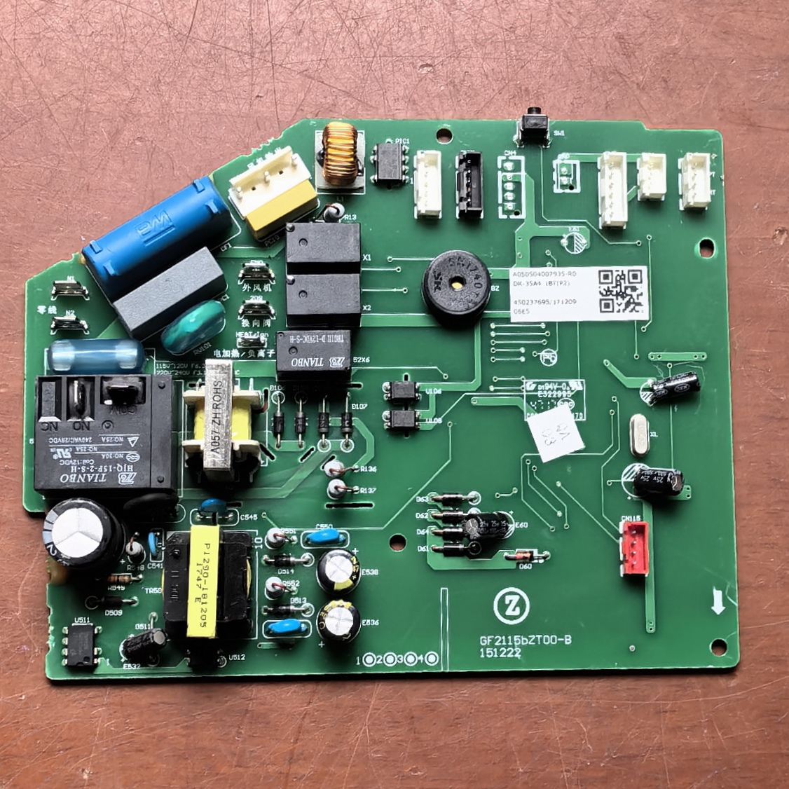适用于志高空调定频冷暖内机线路板GF2115bZT00-B DK-35A4-1BTD-C