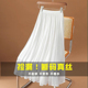 品牌女装 高级感流光真丝半身裙女夏款 遮跨大摆A字长裙垂感百褶裙