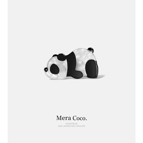 熊猫胸针女磁吸防领口走光神器