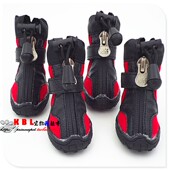 四季 小狗狗鞋 雨鞋 一套4只不掉小型犬脚套防水软底宠物鞋 子泰迪鞋