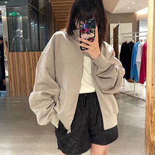 22秋冬FEAR OF GOD FOG复线ESSENTIALS第八季胸前植绒立领拉链