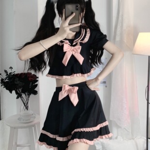 分体泳衣女可爱夏季 JK制服水手海军风 保守学院纯欲风女孩学生泳装