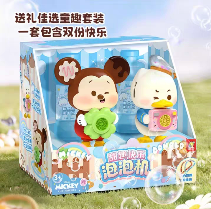 山姆代购  迪士尼草甜趣快乐 米奇/唐老鸭/莓熊/史迪奇  泡泡机图片