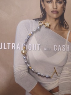 天然海水真多麻金珠巴洛克珍珠手链