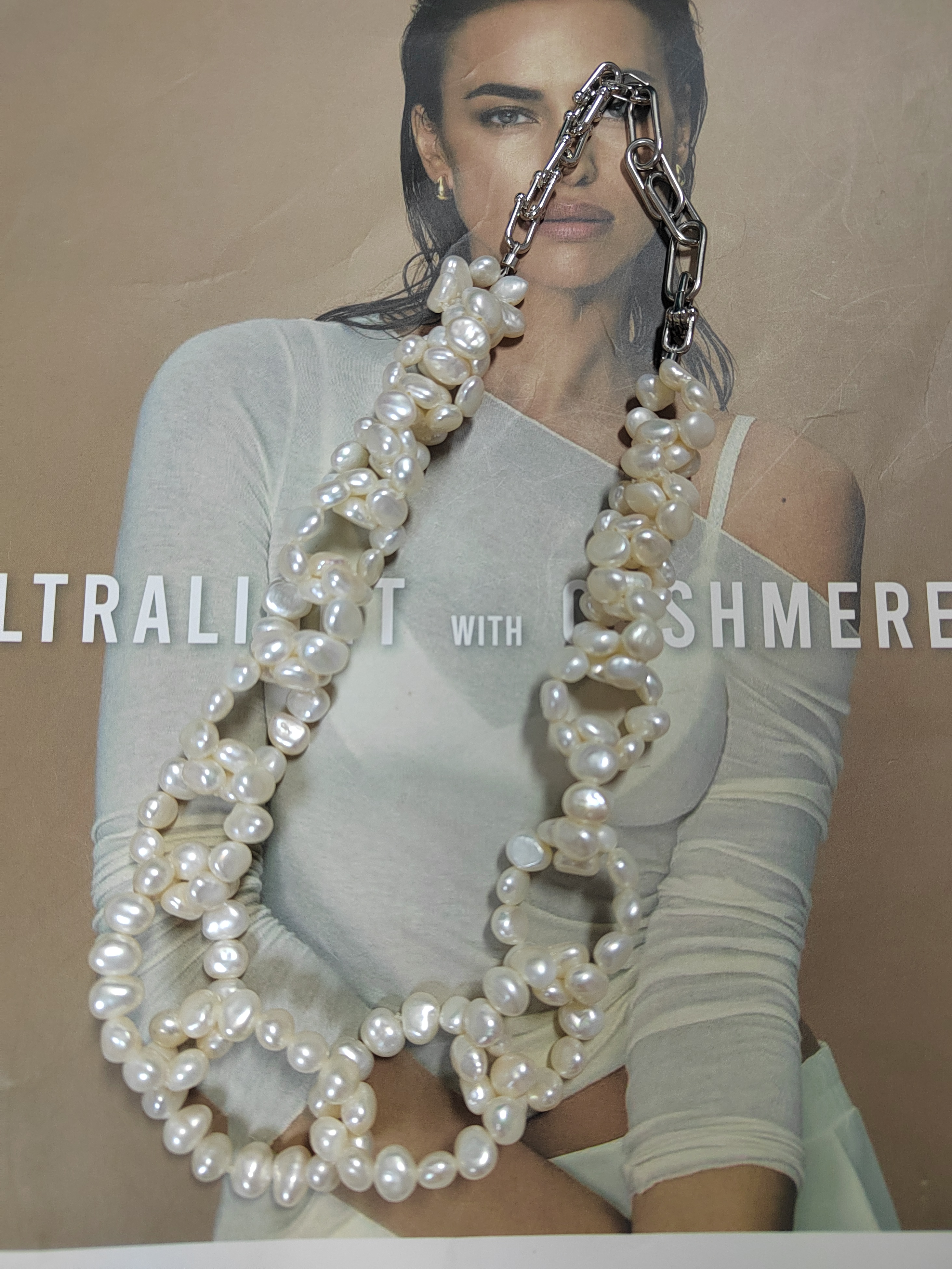 天然淡水巴洛克珍珠项链链条款珍珠项链设计款