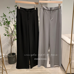 西装 2033 松紧腰阔腿裤