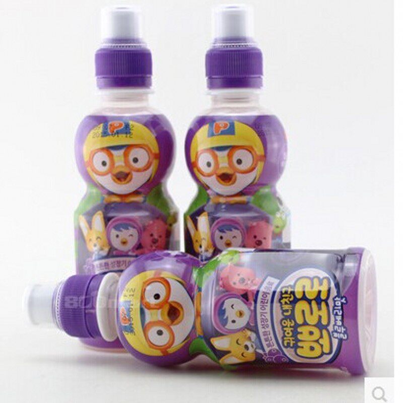 韩国饮料宝露露儿童水果乳酸饮料蓝莓味乳酸菌饮料无添加剂 235ml