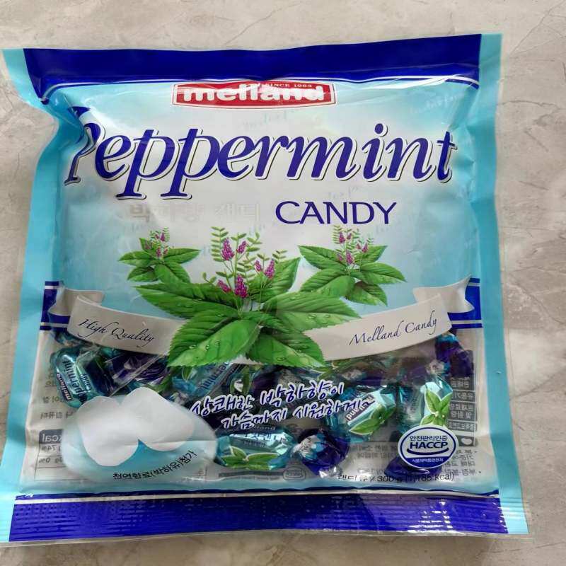 韩国进口糖果国际牌薄荷香味硬糖口气清网红新年货糖圣诞喜糖300g