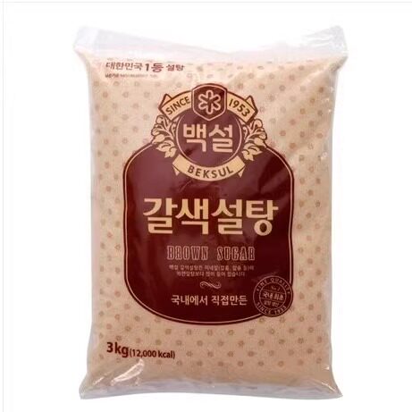 韩国黄糖进口红糖3000克黄砂糖