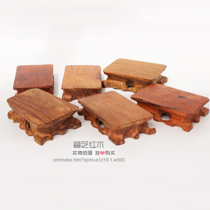 随形玉器茶壶花梨木微型根雕底座