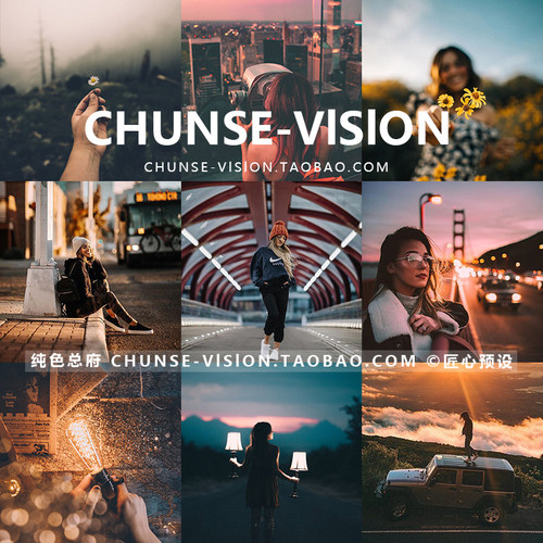 网红ins旅行情绪暖调LR预设旅拍风景人像街拍大片lightroom滤镜PS