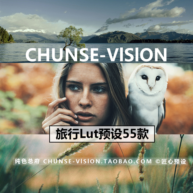 LUT预设旅拍纪实电影MV胶片AE/FCPX达芬奇人像风景调色pr lut预设