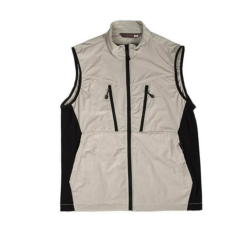 户外运动休闲速干薄马甲立领男式多口袋徒步钓鱼坎肩大码背心马甲