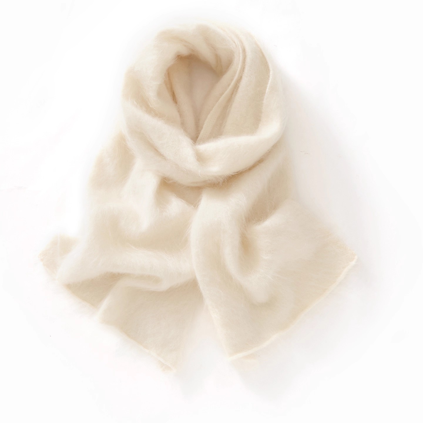 亲肤山羊绒拉毛针织围巾男女同款轻奢百搭高级感两用拉绒披肩