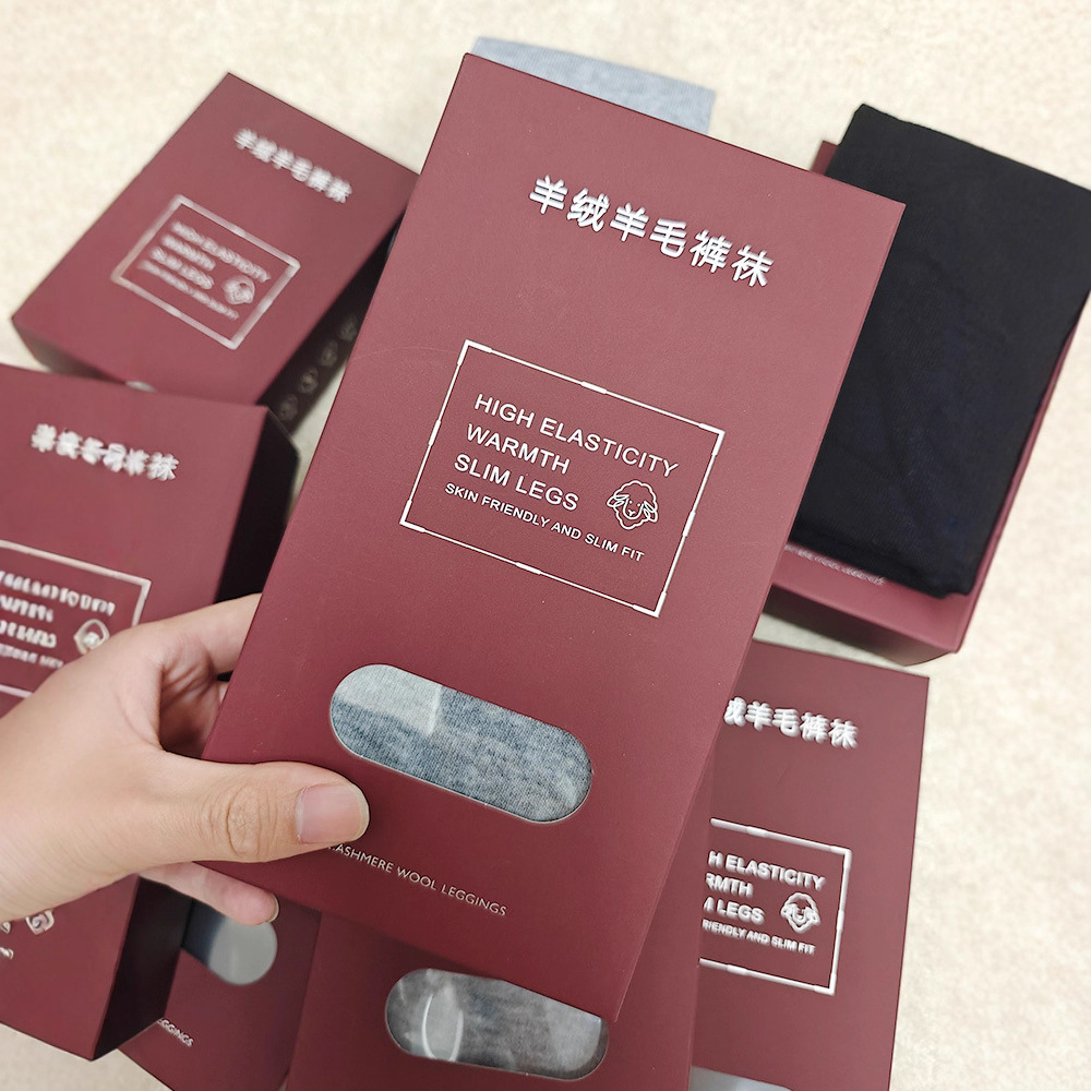 礼盒装~自发热保暖裤女冬季新款内穿秋裤羊绒羊毛高腰无痕打底裤