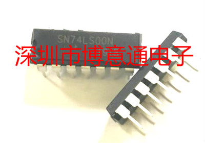 LS00  栅极和逆变器 74LS00 HD74LS00P四路2输入正与非门 DIP14