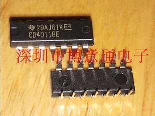 CD4011BE 四2输入端与非门 DIP14 全新原装 HEF4011BP 可直拍