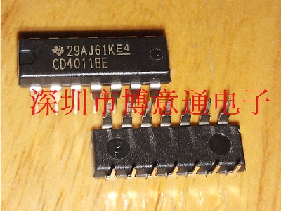 CD4011BE 四2输入端与非门 DIP14 全新原装  HEF4011BP 可直拍