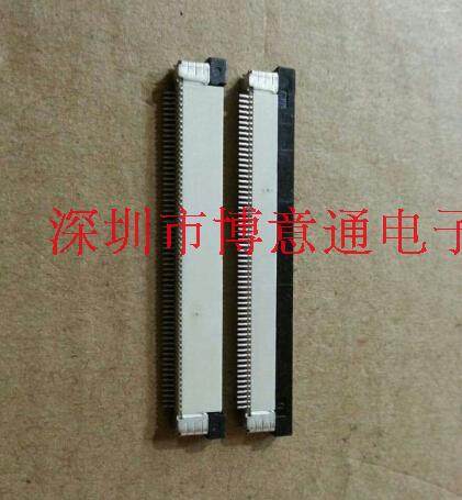电脑板fpc连接器ffc排线插座60pin 0.5mm抽屉式上接式液晶屏接口