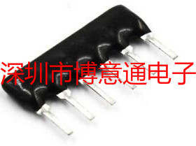 C6A104 黑色6脚插件排容 6A104  0.1UF 6脚电容 8A103网络排容