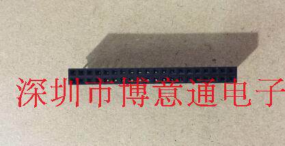 简易牛角座2X20母座/直角2乘20 IDC座子2.54间距/直针插板式黑色