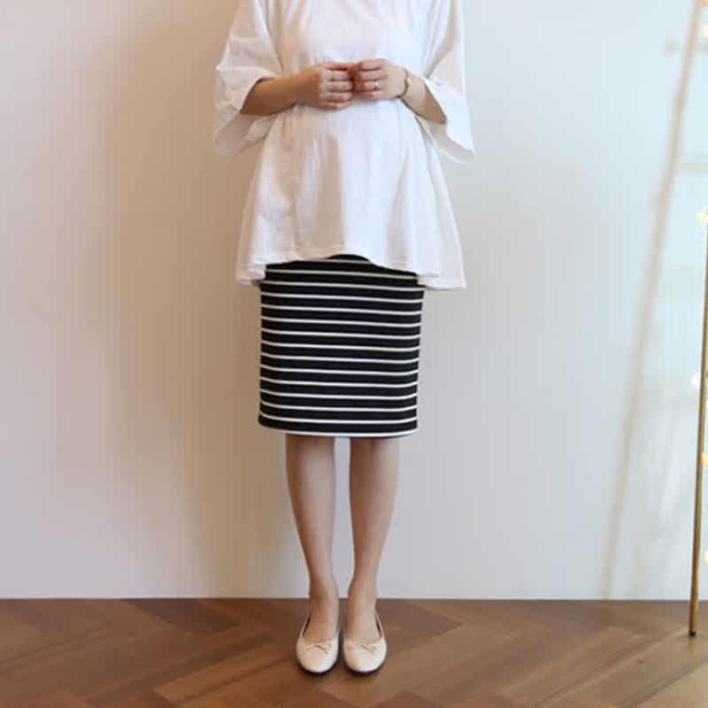 孕妇半身裙夏季薄款条纹托腹一步裙韩版时尚百搭包臀裙夏装短裙潮|ruв категории Всё для беременных и кормящих, материнство, юбка - от Buy2taobao.com для оказания профессиональной услуги покупки агента Taobao