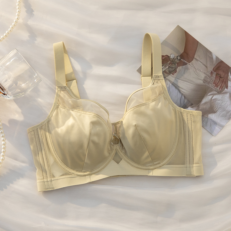 内衣女大胸显小瘦兔耳朵聚拢夏季薄款软钢圈收副乳防下垂文胸套装,女士内衣/男士内衣/家居服,文胸,淘宝优惠券,粉丝福利购,淘宝优惠卷