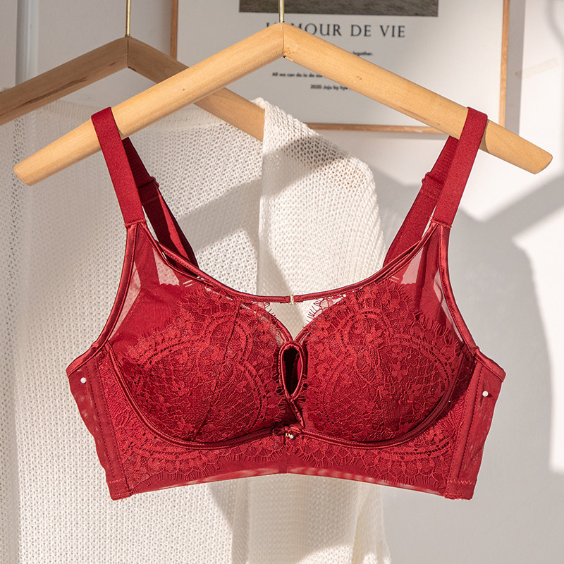 内衣女士小胸聚拢无钢圈加厚平胸性感蕾丝显大调整型收副乳文胸罩,女士内衣/男士内衣/家居服,文胸,淘宝优惠券,粉丝福利购,淘宝优惠卷