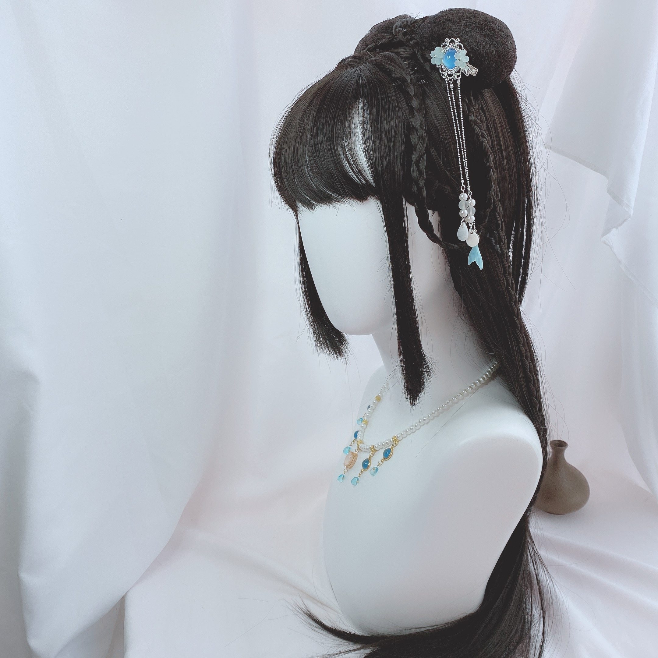 古风假发女全头套整顶假发古代造型头发仙女汉服假发女抖音同款