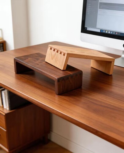 黑胡桃木尺寸定做显示器增高架电视机橡木抬高佛龛增高咖啡机垫高