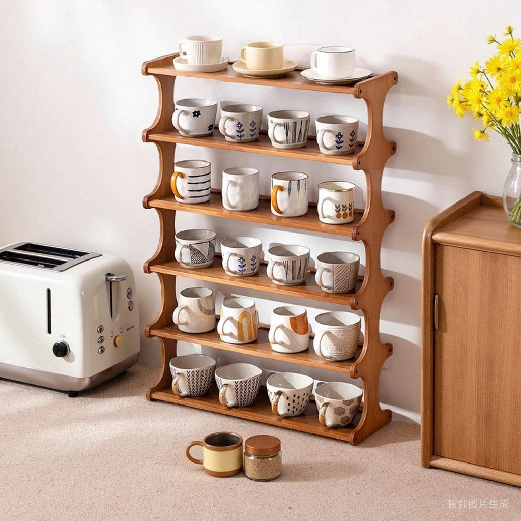 餐桌亚克力杯架水杯架收纳置物架