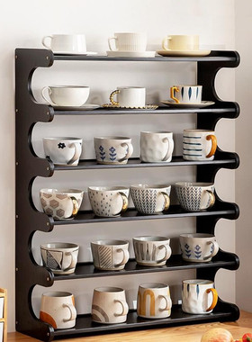 桌面杯子置物架收纳架办公桌杯架桌上多层水杯架子餐桌茶杯储物架