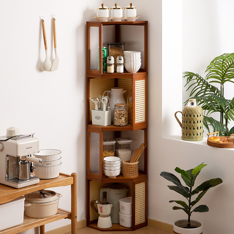 厨房置物架转角调料架落地多功能