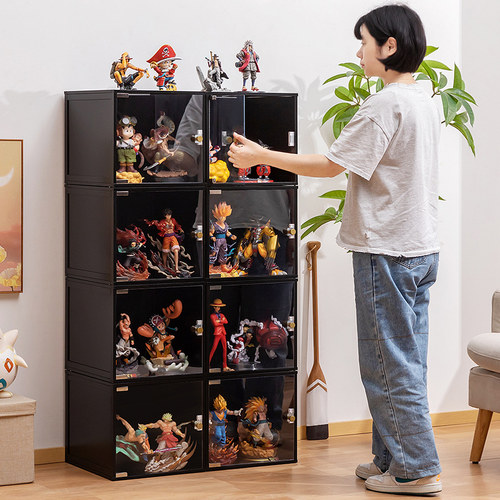 亚克力透明展示盒动漫积木盲盒柜