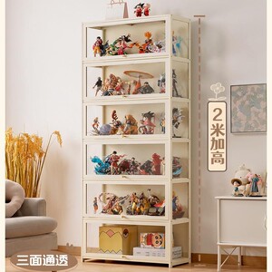 手办展示柜乐高积木玩具收纳高达模型柜家用客厅摆件装饰品展示架