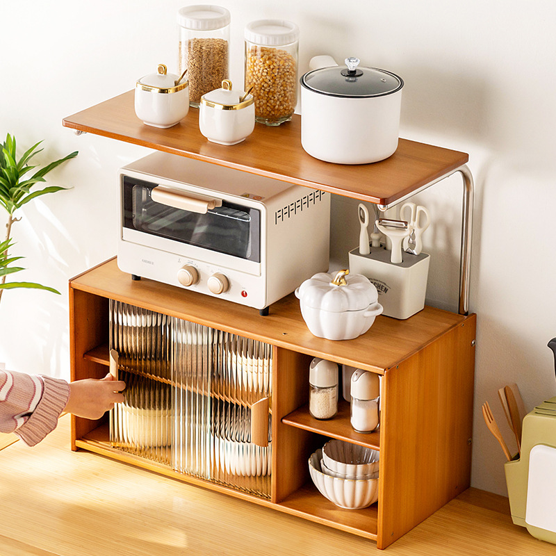 厨房置物架台面橱柜隔板分层架柜