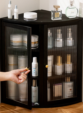 化妆品收纳盒桌面防尘护肤品置物架梳妆台高级感抽屉大容量化妆柜