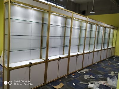 展柜加厚玻璃展示柜现货可定制