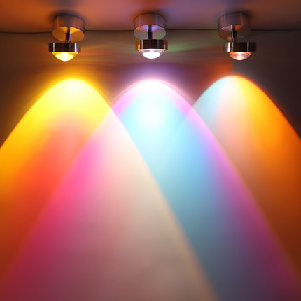 日落灯吸顶明装射灯led天花灯嵌入式小山丘可调角度氛围灯背景灯