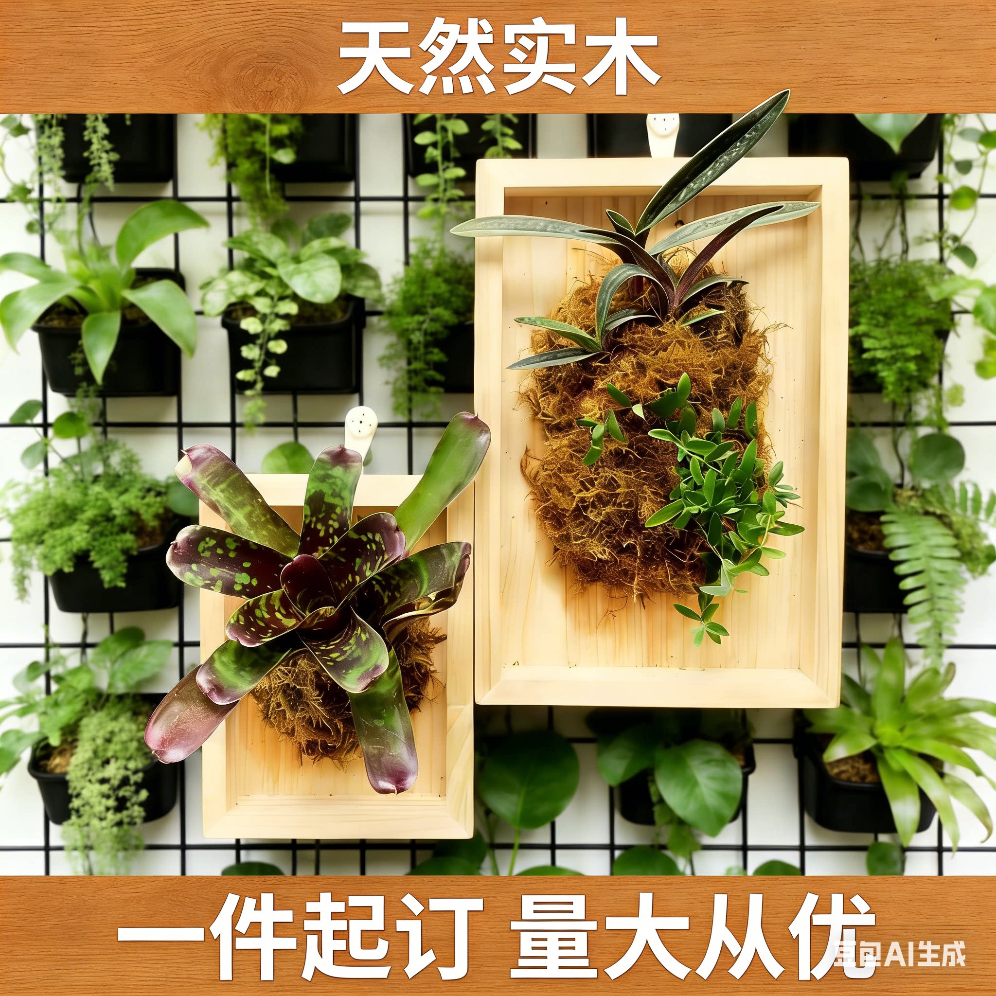 鹿角蕨挂板定植板种植板图片