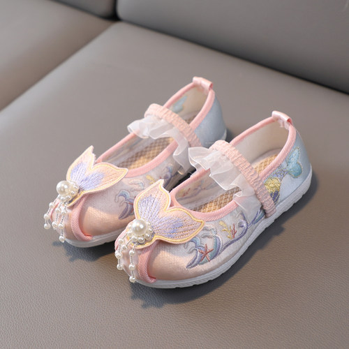 儿童汉服鞋子春秋传统布鞋