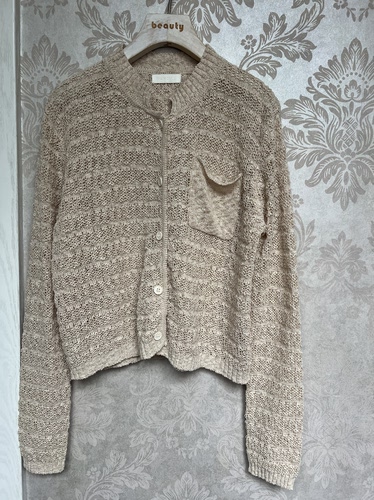 verso家2026春装新款镂空针织开衫